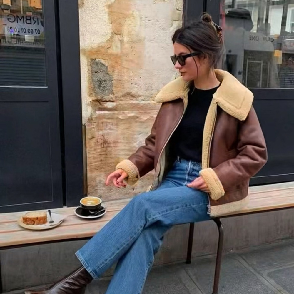 SOLD Aviator Jacket Size S
